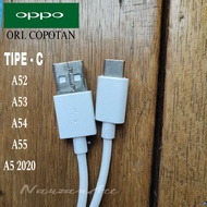 Kabel Data Oppo Type C A52, A53, A54, A55, A5 2020, A18. Fastcharging 18 Watt