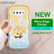 Hontinga เคสสำหรับ Samsung Galaxy S20 S20พิเศษ + บวก S10บวก S10 + S20 FE 5G 4G เคสใสใสตัดการ์ตูน Spongebob ยางซิลิโคนนิ่มเคสด้านหลังเคสโทรศัพท์เคสนิ่มสำหรับเด็กผู้หญิง