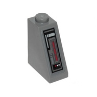Brick2cube Part-Slope 65 2 x 1 x 2 with SW Control Panel on Front Pattern (Sticker)-Set 75171-60481p
