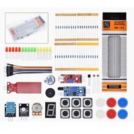 Starter Kit for Arduino Uno R3 Breadboard Basic simple learning kit sound/water level/humidity/dista