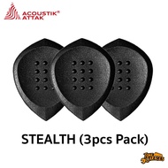 Acoustik Attak Stealth 2.0mm Pick Lead Series Guitar (3pcs Pack) guitar pick