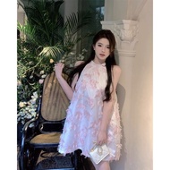 Herse X31 women's fashion sweet princess style feather dress