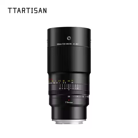 TTArtisan 100mm F2.8 2X Macro lens for Sony E Fuji X Nikon Z F Canon RF EF Lumix L mount digitales a