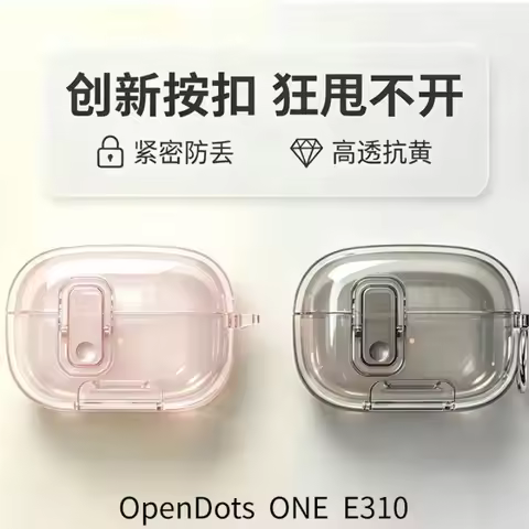For Shokz OpenDots One E310 / 2 E320 Case Phone Stand Upgrade Security Lock TPU Earphone Protective 