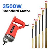 Electric Concrete Vibrator 3500W Concrete Vibrator Machine Mesin Vibrate 3m Concrete Poker Vibrator