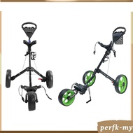 [PerfkMY] Foldable Lightweight Golf Cart Lightweight Accessories Golf Bag Pull Cart Push Pull Golf C