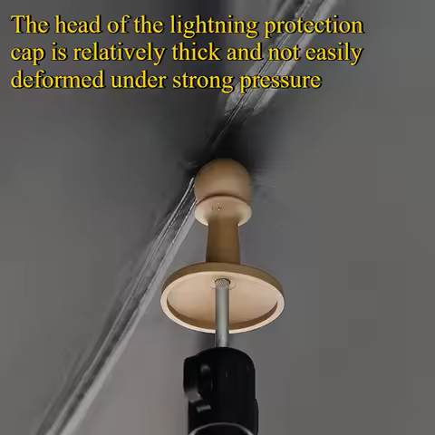 4pcs/set Camping Canopy Tent Pole Support Pole Lightning Cap Camping Tent Camping Accessories Lightn