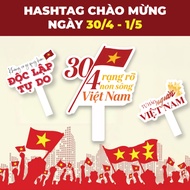PHOTO BOARD - 5mm THICK HANDHELD HASHTAG PHOTOGRAPHY THEME OF April 30, May 1, September 2, CHECK IN