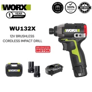 WORX WU132X BRUSHLESS CORDLESS IMPACT DRILL SCREWDRIVER