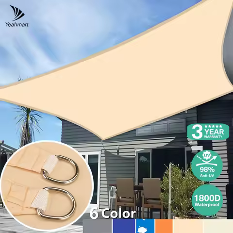5x3M/4x3M Waterproof Large Sun Shelter Sunshade Protection Outdoor Canopy Garden Patio Pool Shade Sa