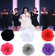 🔥Blackpink KPOP Jisoo Flower Album Hand-cranked Same Chiffon Camellia Flowers Ring Performance Photo Prop