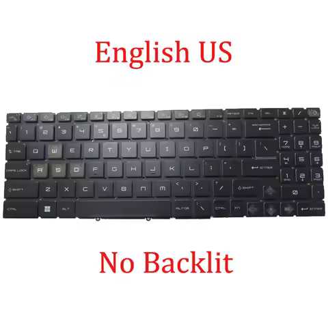 White/Red/No Backlit UK US Keyboard For MSI Katana GF66 12UE 12UCK 12UDO 12UDK 12UEO 12UEK 12UGO 12U