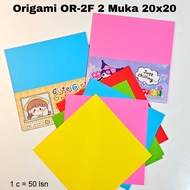 SOS Origami OR-2F-20T 20X20 / Kertas Lipat / Kertas Origami/kertas memo