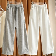 S~5XL unisex jogging pants long pants for women baggy black pants white pants for women
