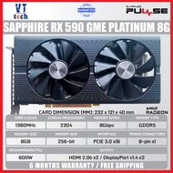 Used sapphire RX 580 590 rx580 2048sp 8g 8GB D5 dual fan AMD graphic graphics card cards stock GPU U