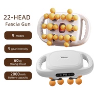 22-head Wireless Fascia Gun Professional Deep Tissue Massage Therapy Device Muscle Relaxation Electr