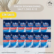 [CARTON DEAL] FINISH DISHWASHER SALT 1.5KG X 12 // MADE IN TURKEY