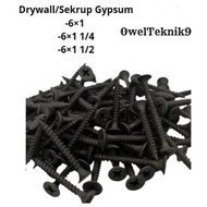 HITAM Owelteknik9 - Black Drywall Screw/Black Gypsum Screw 6x1,6x1 1/4,6× 1 1/2