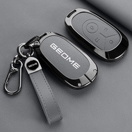 Zinc Alloy Leather Car key cover for GEELY STAR Wish EX2 GEOME E5/G6/M6/C 2020-2026