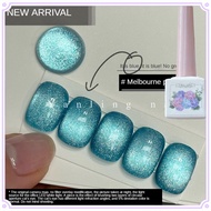 ADHERE Cat's Eye Nail Polish Gel Dragon Fruit Green Sauce Dream Melbourne Blue Fine Flash Photothera