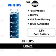 [100% ORIGINAL] PHILIPS LR621 AG1 364 LR60 SR621SW SR60 363 164 miniature coin cell battery 1.5V but