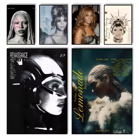 Singer B-beyonce Painting Calligraphy Home Bedroom Waterproof Canvas Poster Unframed Wall Art Print 