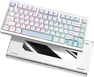 YUNZII AL75 PRO 75% Wireless Mechanical Gaming Keyboard,Full Aluminum CNC,BT/2.4G/Wired,PBT Keycaps,
