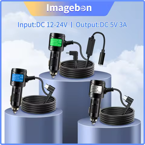 Imagebon 5V 3A 4A Car Charger Fit for CarPlay DVR