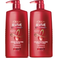 L'Oreal Paris Elvive Color Vibrancy Protecting Shampoo and Conditioner Set for Color Treated Hair, 2