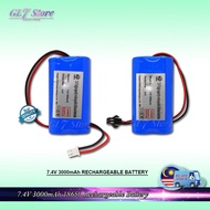 7.4V 3000MAH DC RECHARGEABLE BATTERY HIGH CAPACITY LITHIUM-ION BATTERY LITHIUM BATTERY RECHARGEABLE