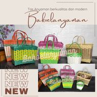 Tas Anyam Kotak Besar Sedang Jumbo / Tas Belanja / Tas Hampers / Tas Souvenir / Tas Sembako