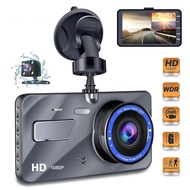 กล้องติดรถยนต์ A10 Full HD Car Camera กล้องหน้า-หลัง รุ่น หน้าจอ 4.0 inch WDR+HRD