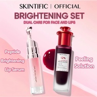 SKINTIFIC Brightening Set SKINTIFIC 12_ AHA BHA PHA LHA Peeling Solution Serum 30ML SKINTIFIC Peptid