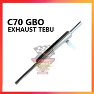 HONDA C70 GBO GBOJ GBO-J GBO J C50 C 50 C100 C 100 AI EXHAUST PIPE TEBU REAR EXHAUST PENDEK EZOS ( A