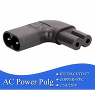 IEC320 C8 TO C7 Power Adapter IEC 320 C7 C8 Figure 8 Left Right Angle AC Adapt C7 C8 PLUG CONVERTER