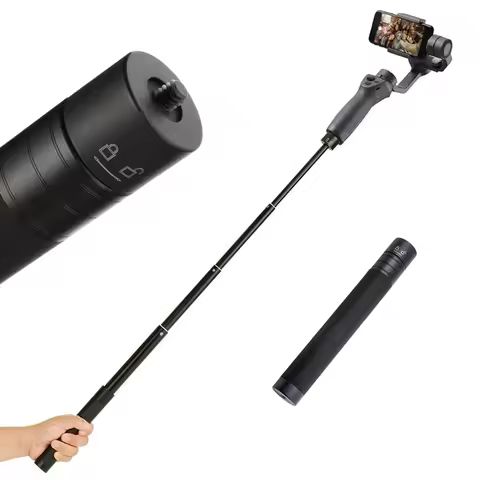 Extension Rod Pole Selfie Stick Telescopic For Dji Osmo Mobile 3 4 FeiYu Zhiyun Smooth isteady Gimba