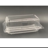 OPS - H14L - BENXON Plastic Tray with Lock [ 50pcs± ] Bakery Disposable Plastic Clear Food Box - Bek