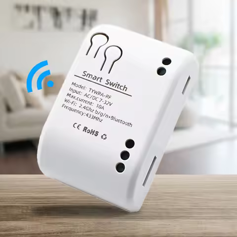 One Way Self Locking Relay Controller Module with APP Remote Control for Smart Home Alexa Google Hom