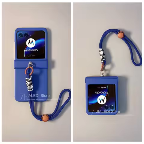 Adjustable Strap Hinger Phone case For Motorola Razr 40 50 Ultra Moto Razr40+ Plus 2024 Cover