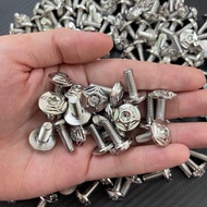 Stainless steel umbrella screws 6ly10, 6ly15, 6ly20 for coats, mufflers, hats - SALAYA screws with s