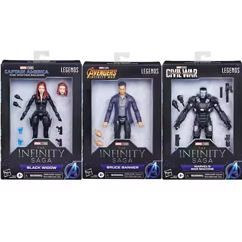 Marvel Legends Series The Infinity SAGA Black Widow Bruce Banner War Machine Collectible 6 Inch Acti