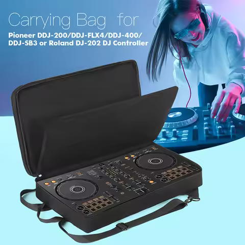DJ Backpack for Pioneer DDJ-400/DDJ-FLX4 for Roland DJ-202 DJ Mixer Case Travelling Case Anti-scratc