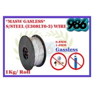 1Kg [*MASW Gasless Stainless Steel (E308LT0-3)*] Mig Wire (0.8mm & 1.0mm)