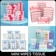 Easyhome.sg Mini Wet Wipes 1 Packet 10 tissue / Portable Baby Wipe / Purified Pure Water / Safety Certification