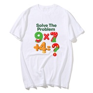 Funny 67 Christmas Math Teacher Gift Brainrot Six Seven Meme T-shirt For Men Women 100% Cotton T Shi