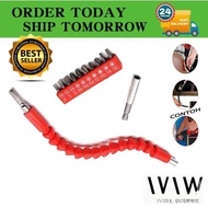 FLEXIBLE SHAFT SCREWDRIVER BIT SET/ CORDLESS DRILL FLEXIBLE EXTENSION SCREWDRIVER