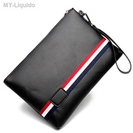 【Wallet】 Fashion Men's Handbag Zipper Wallet business Bag Waterproof Pu Leather Gifts Christmas Gift