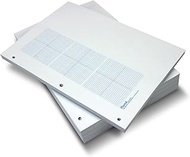Geyer Instructional Products - 3 Grid Graph Paper, 1/8" Squares and Accentuated Axes, Right Half Bla