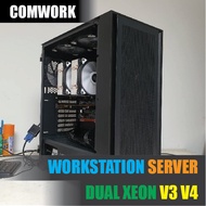 คอม 2 ซีพียู 88 เธรด 2.2-3.6GHz | ซีพียู XEON E5 V3 V4 | เมนบอร์ด X99 DUAL CPU | แรม 32GB-512GB | SERVER WORKSTATION COMWORK