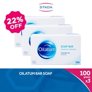 Oilatum Bar Soap 100g (Buy 3 Save 22%) -  cleansing & moisturizing soap for dry and sensitive skin [
